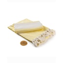 Ręcznik Hammam Bawełniany AR056 - Light Yellow & White