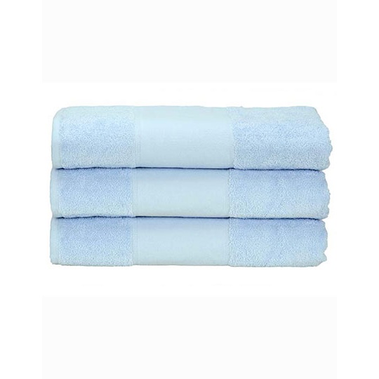 Ręcznik do rąk z bordiurą AR070 - Light Blue