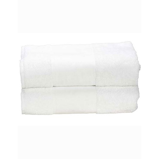 Ręcznik kąpielowy z bordiurą AR071 - White