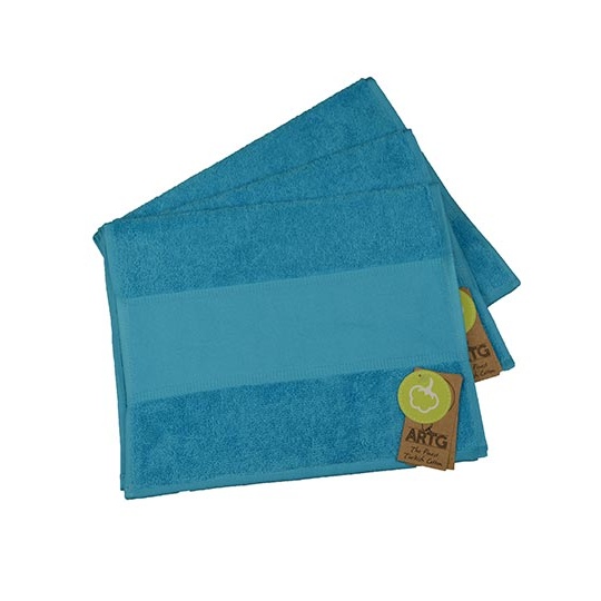 Recznik Goscinny Bawelniany z Bordiura AR074 - Aqua Blue