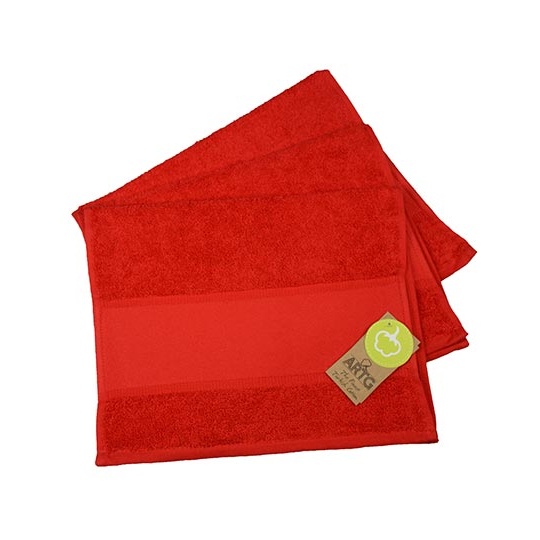 Recznik Goscinny Bawelniany z Bordiura AR074 - Fire Red
