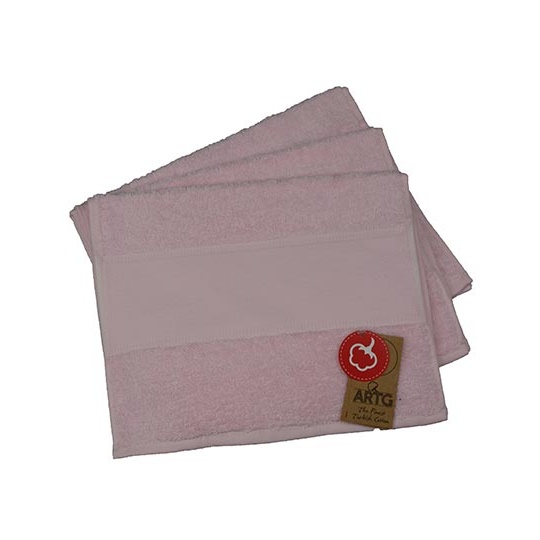 Recznik Goscinny Bawelniany z Bordiura AR074 - Light Pink