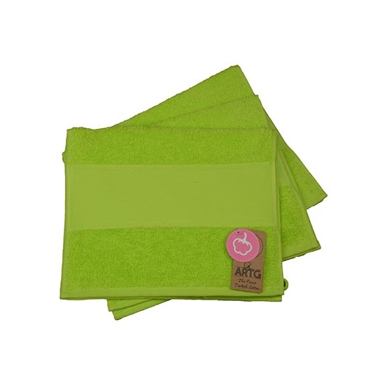 Ręcznik Gościnny Bawełniany z Bordiurą AR074 - Lime Green
