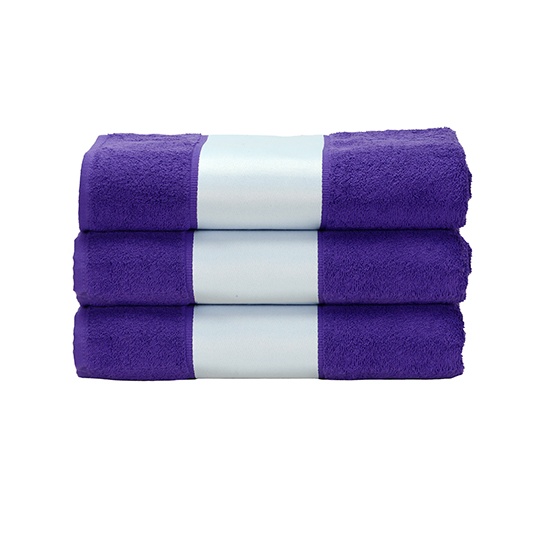 Ręcznik Bawełniany z Bordiura Sublimacyjna AR080 - Purple