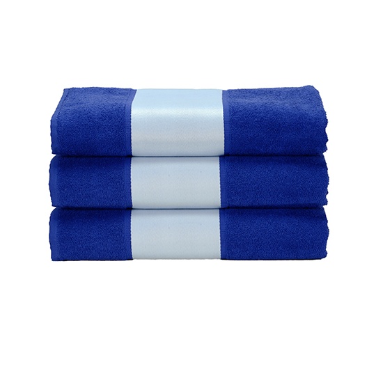 Ręcznik Bawełniany z Bordiurą Sublimacyjną AR080 - True Blue