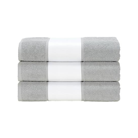 Recznik Bawelniany z Bordiura Sublimacyjna AR080 - Light Grey