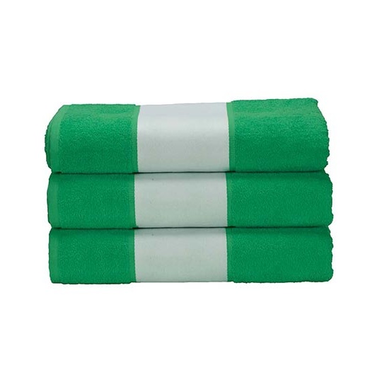 Ręcznik Bawełniany z Bordiurą Sublimacyjną AR080 - Irish Green