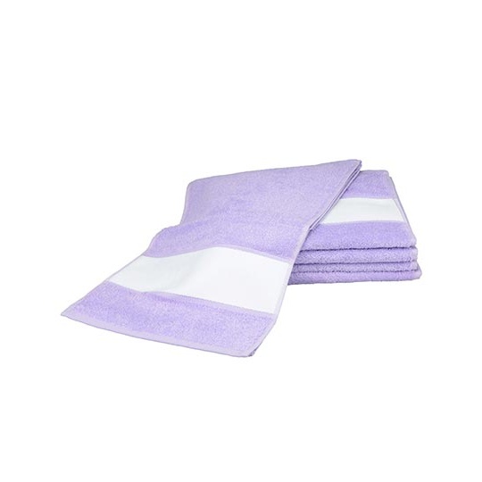 Recznik Sportowy Bawelniany z Bordiura Sublimacyjna AR083 - Light Purple