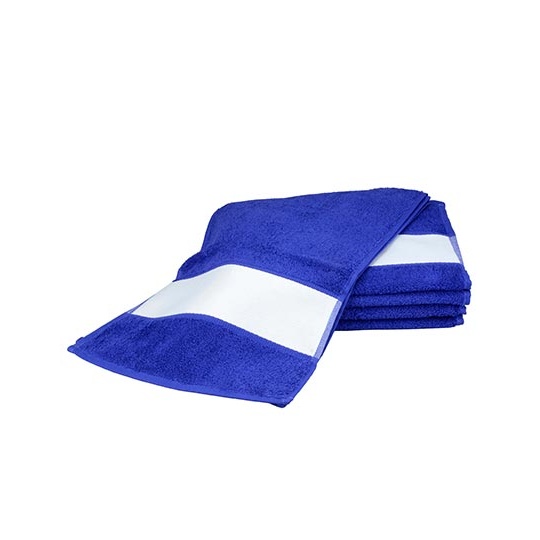 Recznik Sportowy Bawelniany z Bordiura Sublimacyjna AR083 - True Blue