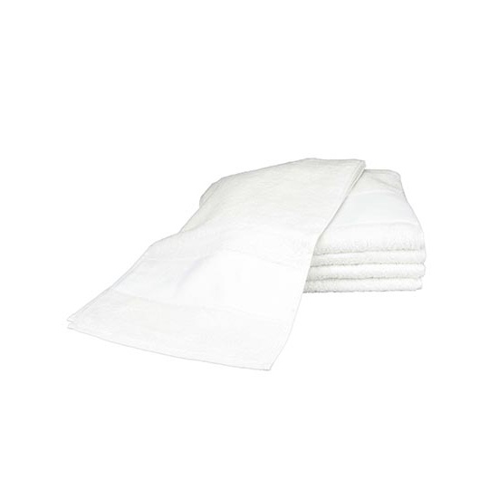 Recznik Sportowy Bawelniany z Bordiura Sublimacyjna AR083 - White