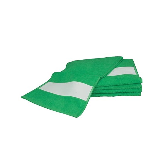 Recznik Sportowy Bawelniany z Bordiura Sublimacyjna AR083 - Irish Green