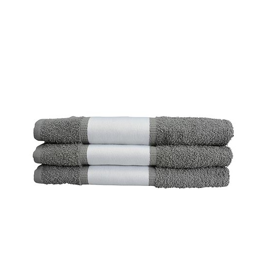 Recznik Goscinny Bawelniany z Bordiura Sublimacyjna AR085 - Anthracite Grey