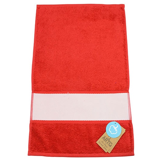 Recznik Goscinny Bawelniany z Bordiura Sublimacyjna AR085 - Fire Red