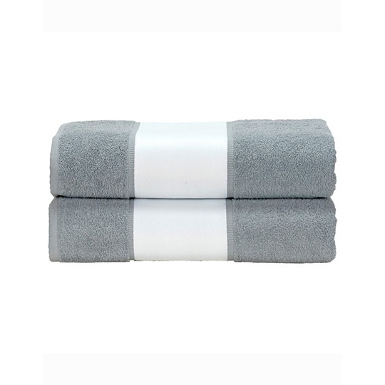 Ręcznik Standardowy Bawełniany z Bordiura Sublimacyjna AR087 - Anthracite Grey