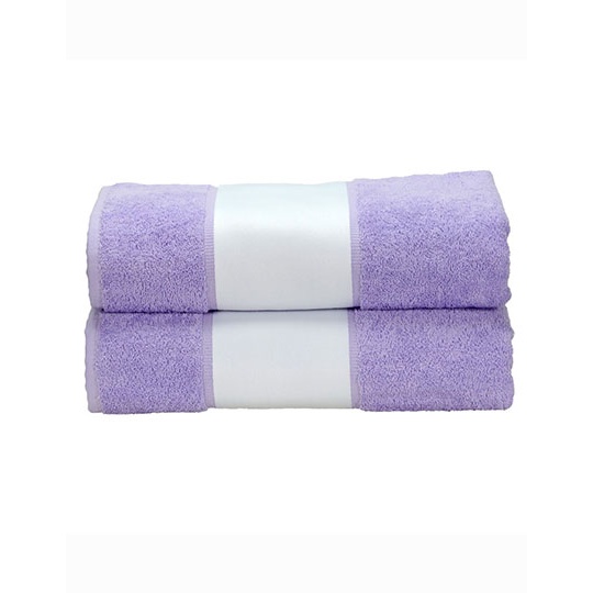 Ręcznik Standardowy Bawełniany z Bordiura Sublimacyjna AR087 - Light Purple