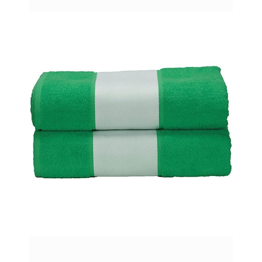 Ręcznik Standardowy Bawełniany z Bordiura Sublimacyjna AR087 - Irish Green