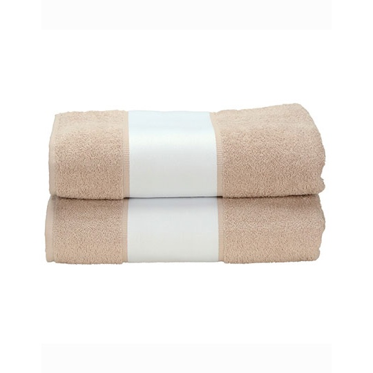 Recznik Standardowy Bawelniany z Bordiura Sublimacyjna AR087 - Sand