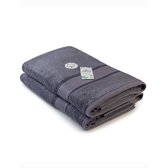Recznik Kapielowy Bambusowy Antybakteryjny AR404 - Dark Grey
