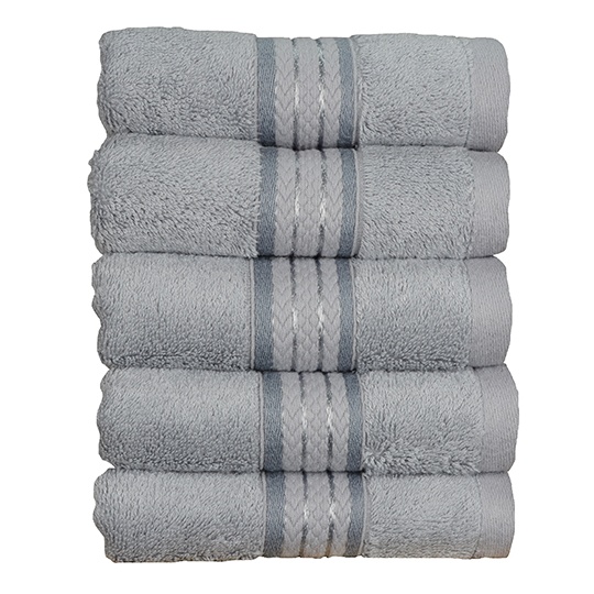 Recznik Goscinny Bambus Bawelna Antybakteryjny AR405 - Light Grey