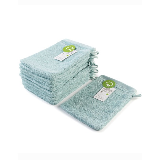 Rękawica Do Mycia Miękka Chłonna Bawełna Organiczna AR501 - Green