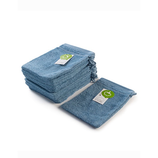 Rekawica Do Mycia Miekka Chlonna Bawelna Organiczna AR501 - Blue