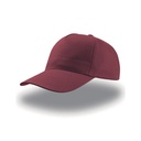 Czapka Pieciopanelowa Bawelniana AT502 - Burgundy