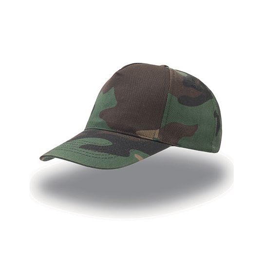 Czapka Pieciopanelowa Bawelniana AT502 - Camouflage