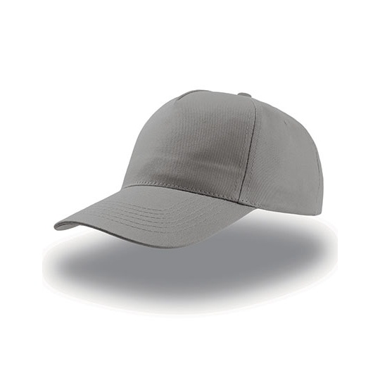 Czapka Pięciopanelowa Bawełniana AT502 - Grey