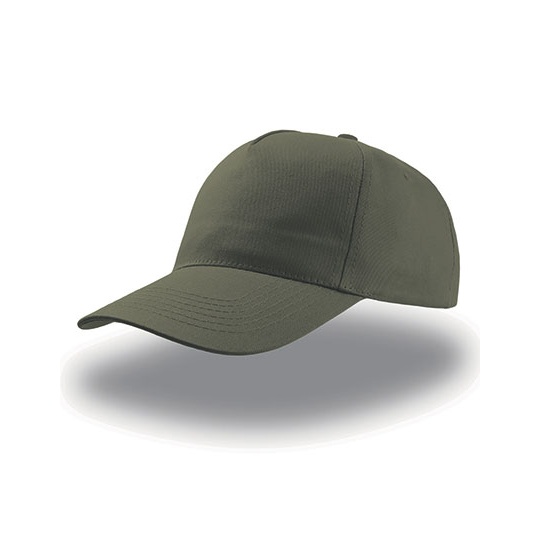 Czapka Pieciopanelowa Bawelniana AT502 - Olive