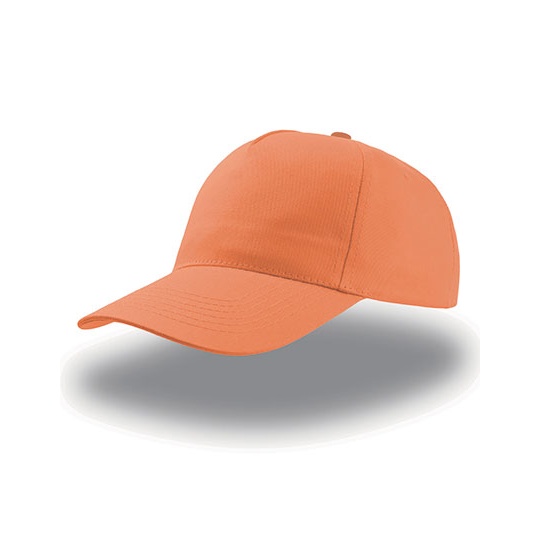 Czapka Pieciopanelowa Bawelniana AT502 - Orange