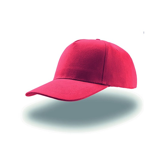 Czapka Bejsbolowa 5-panelowa Bawelniana AT506 - Red