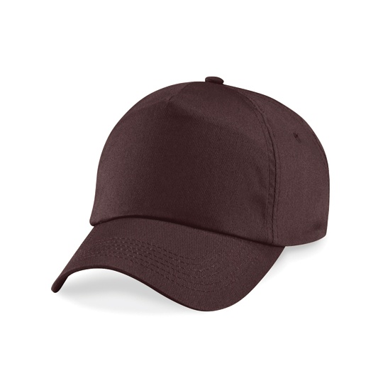 Czapka 5-panelowa Bawelniana Twill CB10 - Chocolate