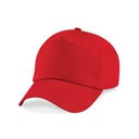 Czapka 5-panelowa Bawelniana Twill CB10 - Classic Red