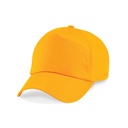Czapka 5-panelowa Bawelniana Twill CB10 - Gold