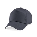 Czapka 5-panelowa Bawelniana Twill CB10 - Graphite Grey