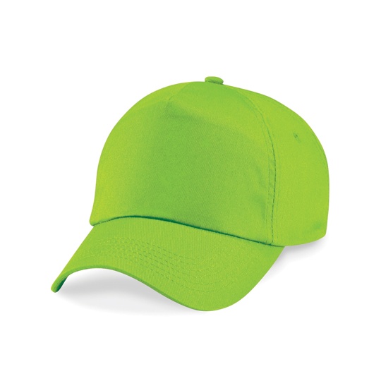 Czapka 5-panelowa Bawelniana Twill CB10 - Lime Green