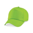 Czapka 5-panelowa Bawelniana Twill CB10 - Lime Green