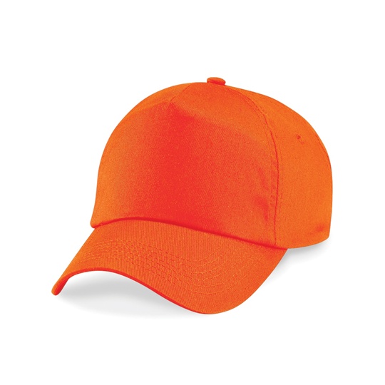 Czapka 5-panelowa Bawelniana Twill CB10 - Orange