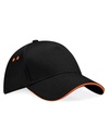 Czapka 5-panelowa Bawełniana CB15C - Black & Orange