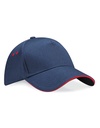 Czapka 5-panelowa Bawelniana CB15C - French Navy & Classic Red