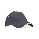 Czapka 5-panelowa Bawelniana CB15C - Graphite Grey & Oyster Grey