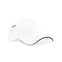 Czapka 5-panelowa Bawelniana CB15C - White & French Navy