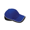 Czapka Pieciopanelowa Bawelniana Twill CB171 - Bright Royal & Black