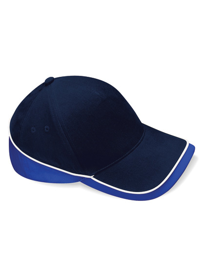 Czapka Pieciopanelowa Bawełniana Twill CB171 - French Navy & Bright Royal