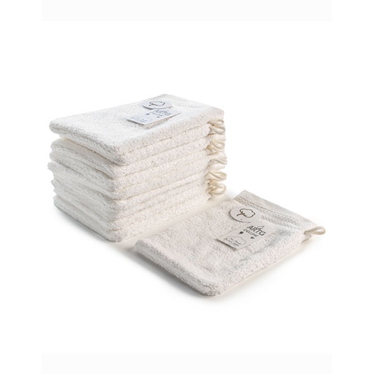 Rekawica do mycia bawelna czesana AR601 - True White