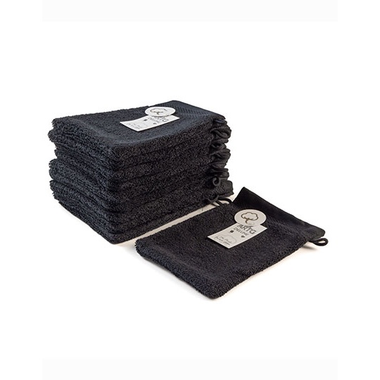 Rekawica do mycia bawelna czesana AR601 - Very Black