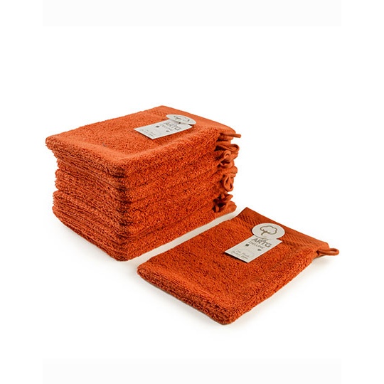 Rekawica do mycia bawelna czesana AR601 - Brick Red