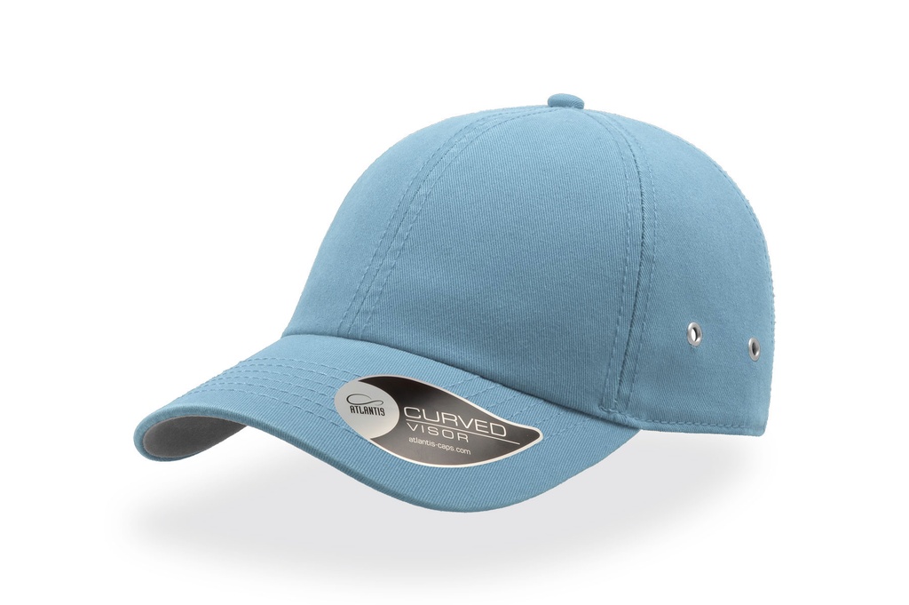Czapka 6-panelowa Bawelna Chino AT601 - Light Blue