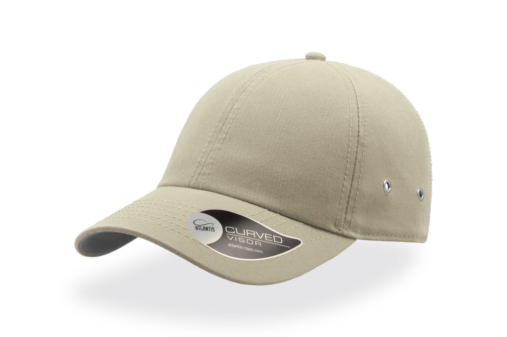 Czapka 6-panelowa Bawełna Chino AT601 - Stone