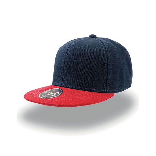 Czapka Snapback Poliester AT603 - Navy & Red